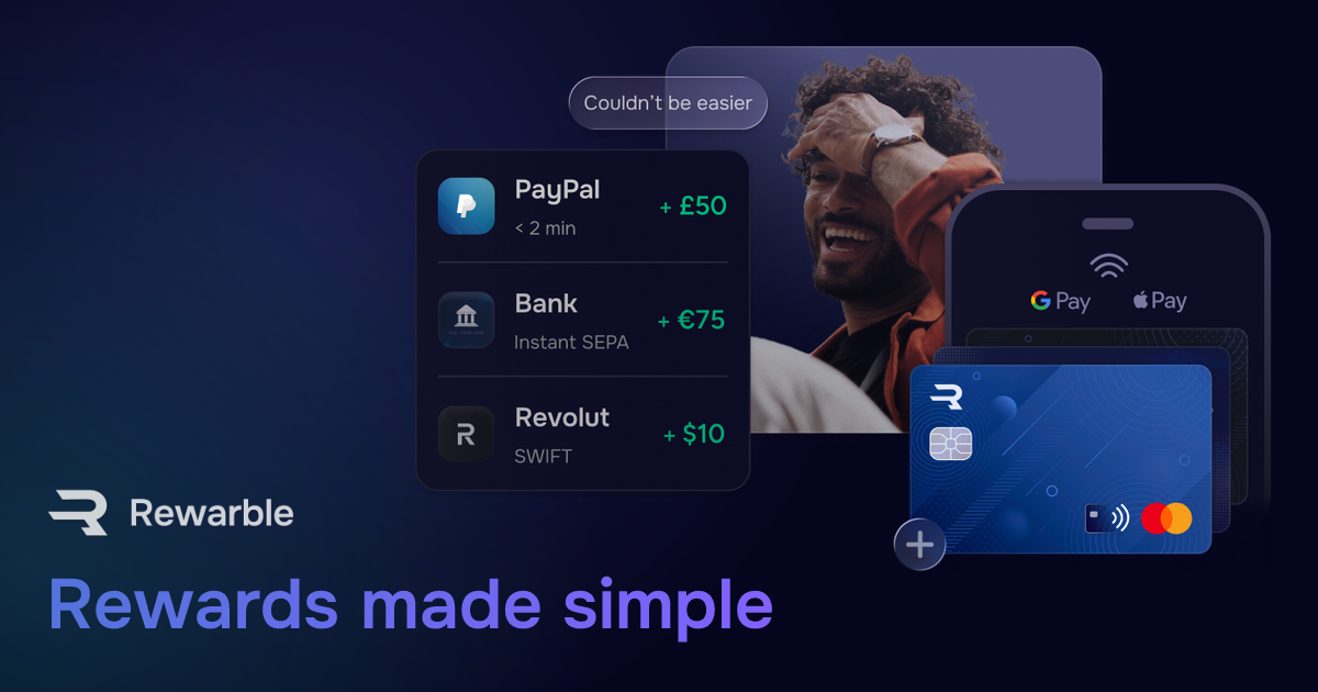The picture rewarble.com shows when its homepage is shared