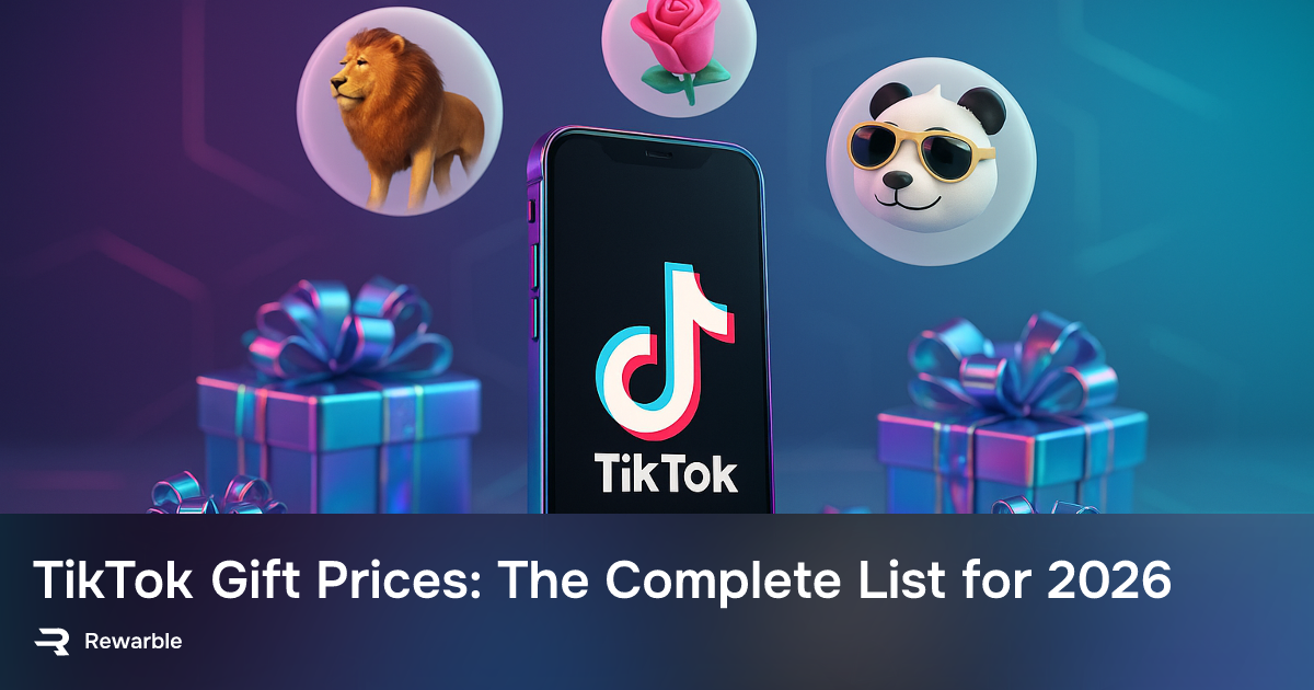 Send List TikTok Gift Prices: Complete List of Every Gift & Its Value (2026)