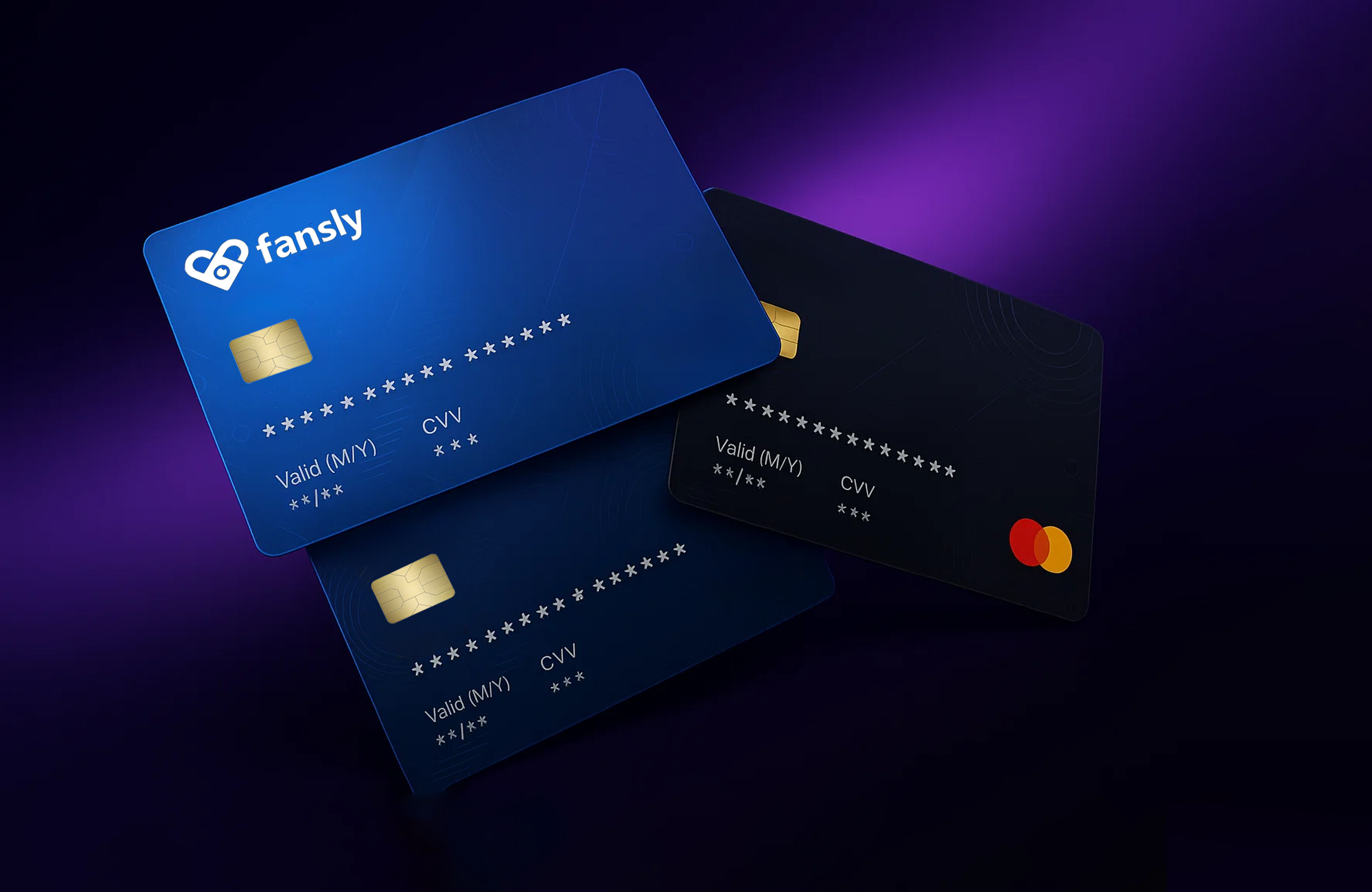 Fansly Visa and Mastercard payment options